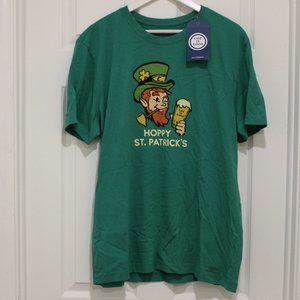 Life is Good St Patrick's T-Shirt Size L